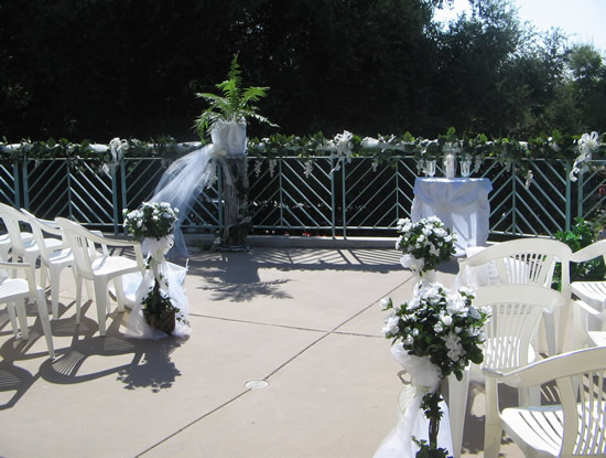 terrace wedding